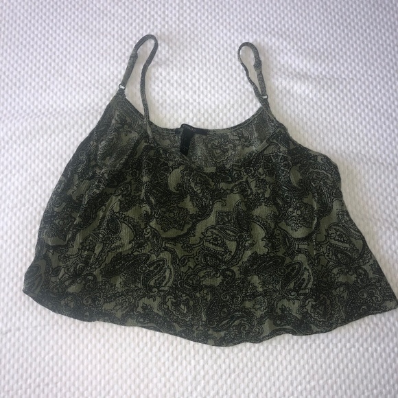 Paisley Flowy Crop Top - Picture 1 of 3